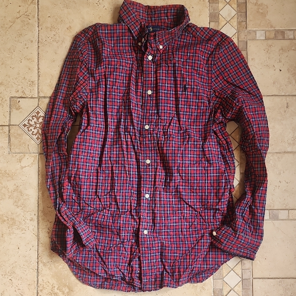 Ralph Lauren Red and Blue Checkered Shirt